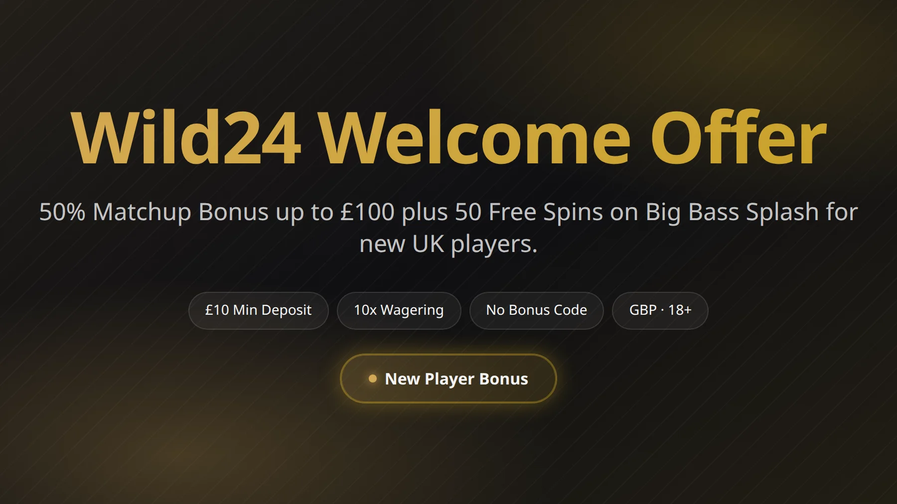 Wild24 Welcome Bonus Offer