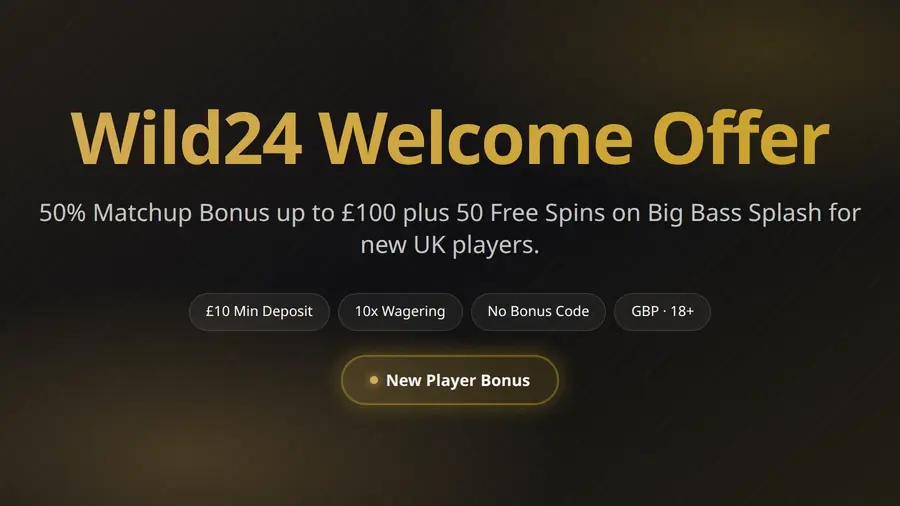 Wild24 Welcome Bonus Offer