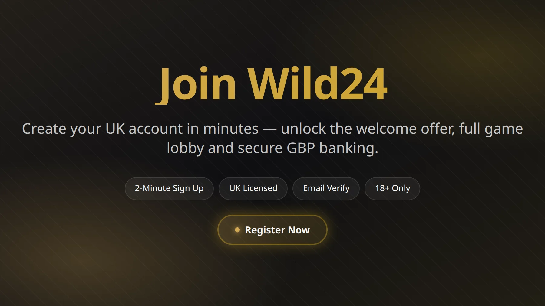 Wild24 Sign Up Registration